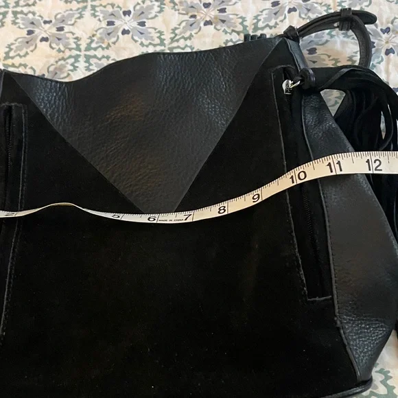 Sam Edelman Black Fringe Shoulder Bag - Picture 7 of 8